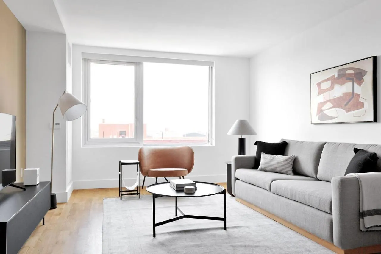 뉴욕 Downtown Bk 1Br W Wd Deck Nr Tj Nyc-879 아파트